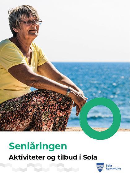 Illustrasjon av omslaget til heftet Seniåringen som gis ut av Sola eldreråd årlig. - Klikk for stort bilde