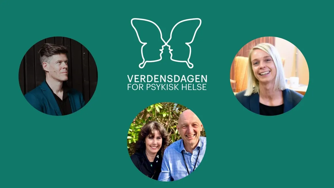 Bilde viser oversikt over programmet for Verdensdagen for psykisk helse.