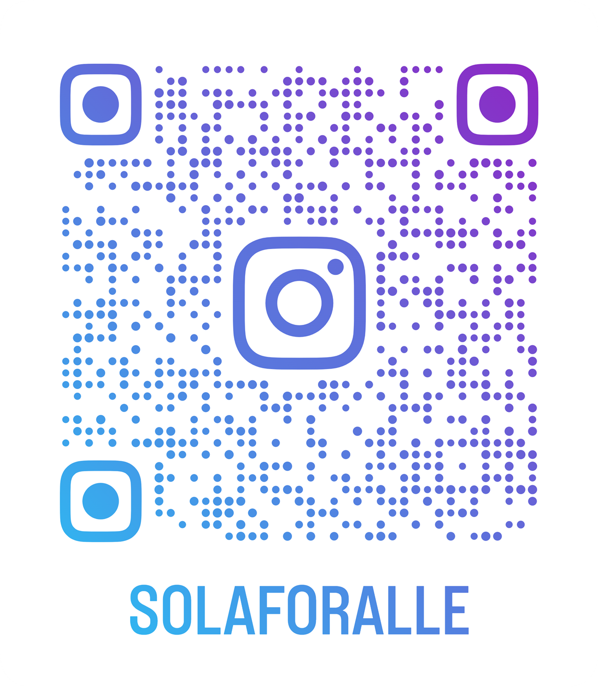 QR-kode for Sola for Alle! på instagram - Klikk for stort bilde