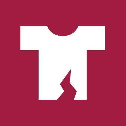 Logo for ødelagte klær og tekstiler. - Klikk for stort bilde