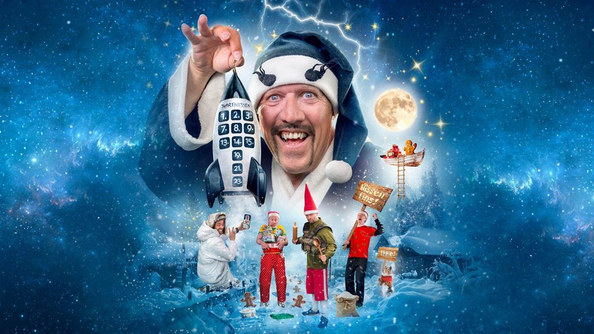 Plakaten Svartnisseshowet bruker for forestillingen i 2025 - Klikk for stort bilde